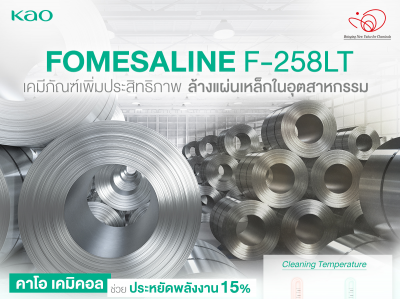 FOMESALINE F-258LT เคมีภัณฑ์เพิ่มประสิทธิภาพ ล้างแผ่นเหล็กในอุตสาหกรรม